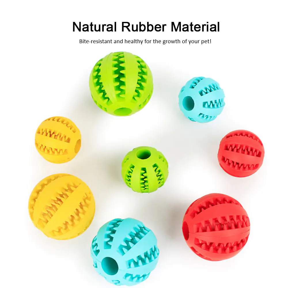 Rubber Ball Dog Toy