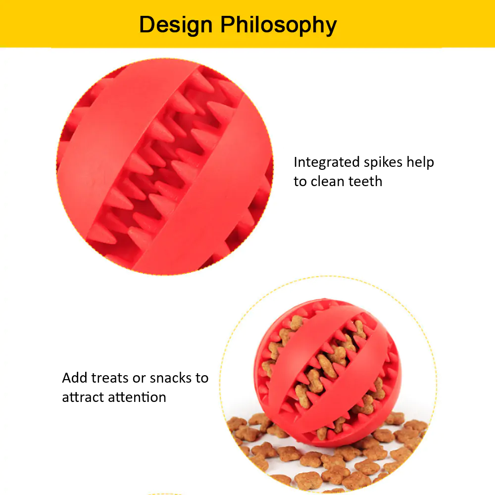Rubber Ball Dog Toy