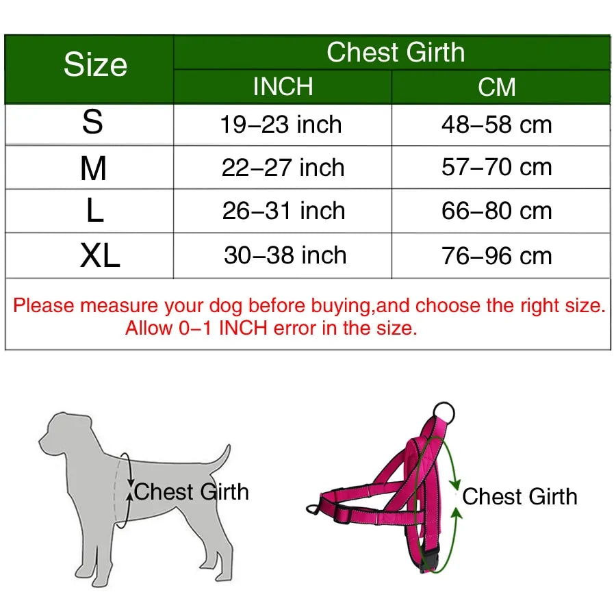 Adjustable Dog Walking Harness